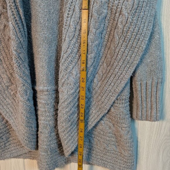 Torrid Open Cardigan Cable Knit Sweater Women's Plus Size 0 Large Gray - Picture 5 of 5